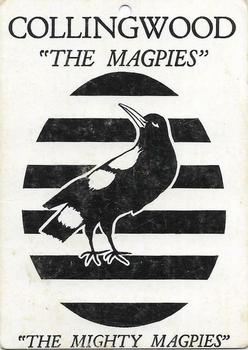 1968 Scanlens VFL Series B - Mascots #NNO Collingwood Magpies Mascot Front